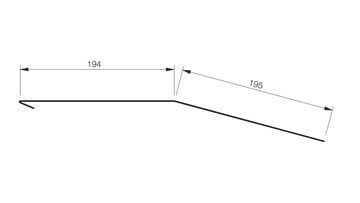 Lindab OVMSRP – tvärsnitt för mansard med måtten 194 och 195 mm