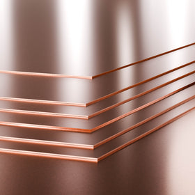 Slätplåt 2000x1000x0,6 mm Blank Koppar Glödgad