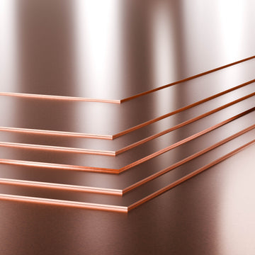 Slätplåt 2000x1000x0,7 mm Blank Koppar halvhård