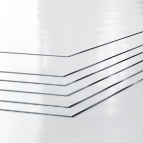 Slätplåt 2000x1000x1,50 mm Skyltvit 0500 Aluminium