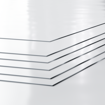 Slätplåt 2000x1000x1,50 mm Skyltvit 0500 Aluminium