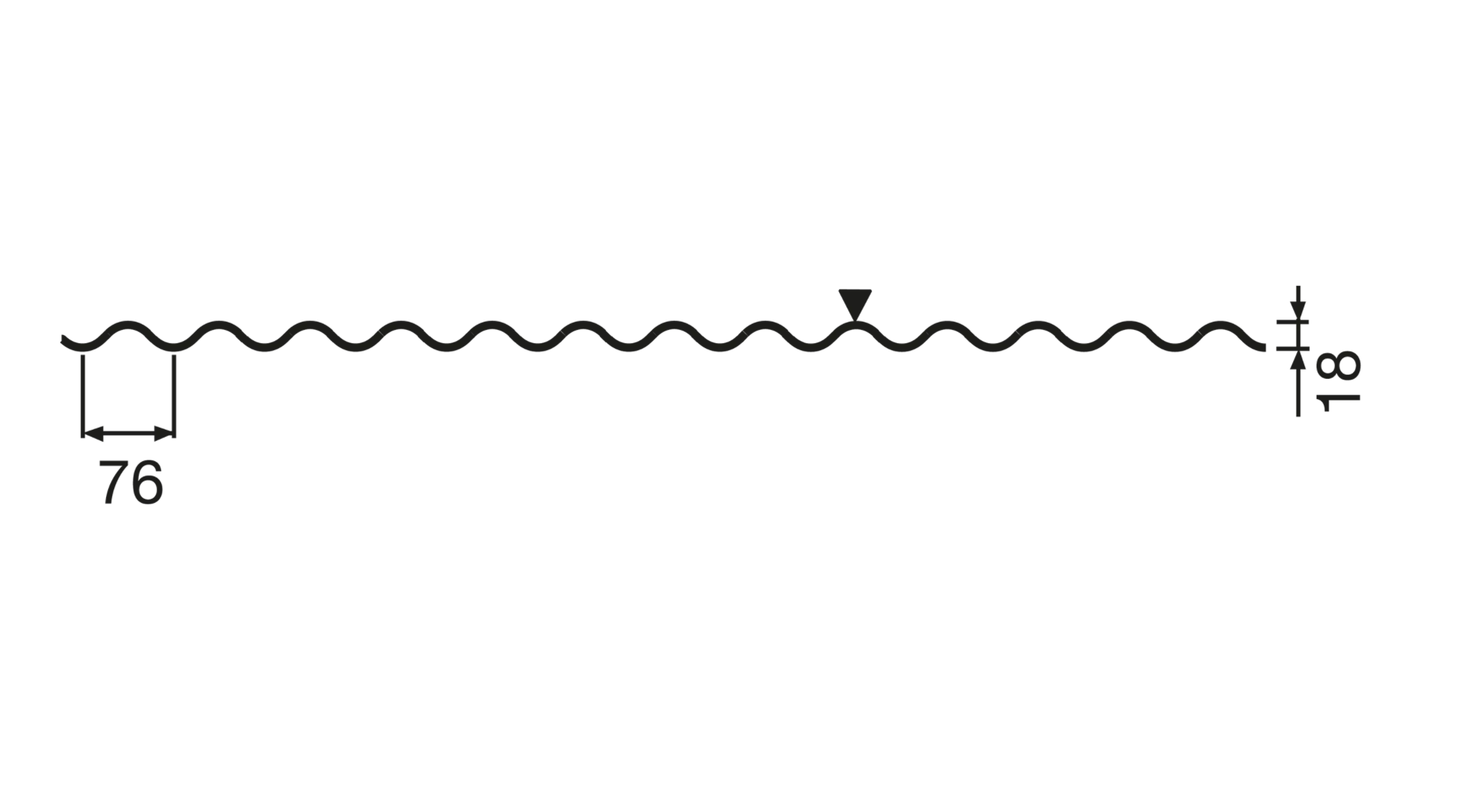 Sinusprofil SIN18V Väggplåt - 0