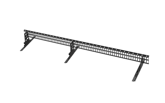 TJB 682720 – Snögrind 2,4 m för betongpannor på råspont, Svart